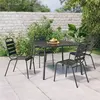 Image de vidaXL Ensemble à manger de jardin 5 pcs anthracite acier, ensemble de salle à manger, ensemble de salle à manger 3187989