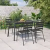 Image de vidaXL Ensemble à manger de jardin 5 pcs anthracite acier, ensemble de salle à manger, ensemble de salle à manger 3187991