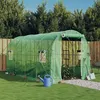 Image de vidaXL Serre avec cadre en acier vert 8 m² 4x2x2 m, polytunnel, serre à cadre froid, serre pour tomate, serre de jardin, 3188017