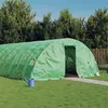 Image de vidaXL Serre avec cadre en acier vert 50 m² 10x5x2,3 m, polytunnel, serre à cadre froid, serre pour tomate, serre de jardin, 3188086