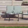 Image de vidaXL Table de jardin anthracite 55x40x37 cm acier 355821