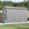 Image de vidaXL Abri de Jardin, Cabane à Outils avec Poignées, Remise à Outils avec Toit Inclinable, Abri de Rangement Patio, Gris 3188244