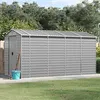 Image de Abri de jardin vidaXL gris clair 191x385x198 cm acier galvanisé