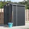 Image de Abri de jardin anthracite vidaXL 191x130x198 cm acier galvanisé