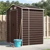 Image de Abri de jardin vidaXL marron 191x130x198 cm acier galvanisé