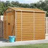 Image de Abri de jardin vidaXL marron clair 191x215x198 cm acier galvanisé