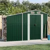 Image de vidaXL Abri de Jardin, Cabane à Outils avec Poignées, Remise à Outils avec Toit Inclinable, Abri de Rangement Terrasse, Vert 364514