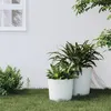 Image de vidaXL Jardinière et intérieur amovible blanc 15 -15,3 L rotin PP 364685
