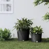 Image de Jardinière et intérieur amovible anthracite 35 37,5 L rotin PP