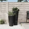 Image de Vidaxl Jardinière avec Pot Intérieur, Anthracite, 8/22 L, PP, Rayures