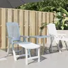 Image de Chaise longue blanc plastique
