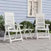 Image de Chaises inclinables de jardin lot de 2 blanc PP
