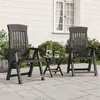 Image de Chaises inclinables de jardin lot de 2 anthracite PP