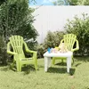 Image de Chaises de jardin pour enfants lot de 2 vert 37x34x44 cm PP