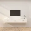 Image de vidaXL Meubles TV Muraux 3 pcs, Armoires de Télévision avec Porte, Armoires Suspendues, Meubles de Rangement Salon Salle de Séjour, Moderne, Blanc