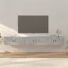 Image de vidaXL Meubles TV Muraux 3 pcs, Armoires de Télévision avec Porte, Armoires Suspendues, Meubles de Rangement Salon Salle de Séjour, Moderne, Gris Béton