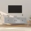 Image de vidaXL 3-delige Tv-meubelset bewerkt hout betongrijs3188402