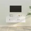 Image de vidaXL Ensemble de meubles TV 2 pcs Blanc Bois d'ingénierie