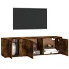 Image de Ensemble de meubles TV 2 pcs Chêne fumé Bois d'ingénierie