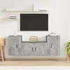Image de vidaXL 3-delige Tv-meubelset bewerkt hout betongrijs3188506