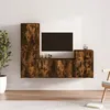 Image de vidaXL 4-delige Tv-meubelset bewerkt hout gerookt eikenkleurig3188611