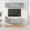 Image de vidaXL Ensemble de Meubles TV 6 pcs, Armoires de Télévision Murales, Meubles Télé Salon Salle de Séjour Intérieur, Gris Béton Bois d'Ingénierie
