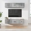 Image de vidaXL Ensemble de Meubles TV 6 pcs, Armoires de Télévision Murales, Meubles Télé Salon Salle de Séjour Intérieur, Sonoma Gris Bois d'Ingénierie
