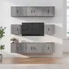 Image de vidaXL Ensemble de Meubles TV 8 pcs, Armoires de Télévision Murales, Meubles Télé Salon Salle de Séjour Intérieur, Sonoma Gris Bois d'Ingénierie