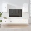 Image de vidaXL Ensemble de Meubles TV 6 pcs, Armoires de Télévision Murales, Meubles Télé Salon Salle de Séjour Intérieur, Blanc Bois d'Ingénierie
