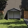 Image de vidaXL Niche pour Chien avec Toit, Abri pour Chien avec Loquet, Cage pour Animaux de Compagnie, Maison d’Extérieur Patio, 172346