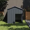 Image de vidaXL Niche pour chien avec toit anthracite acier galvanisé 172348