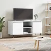 Image de Meuble TV blanc 104x35x50 cm bois d ingénierie