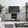 Image de vidaXL Meuble TV gris béton 104x35x50 cm bois d'ingénierie827016