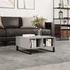 Image de vidaXL Table basse sonoma gris 60x60x30 cm bois d'ingénierie827050