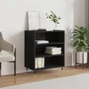 Image de vidaXL Buffet noir 57x35x70 cm bois d’ingénierie827125
