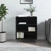 Image de Buffet noir 57x35x70 cm bois d'ingénierie
