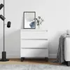 Image de vidaXL Buffet Blanc 60x35x70 cm Bois d'ingénierie