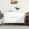 Image de vidaXL Buffet blanc 104x35x70 cm bois d'ingénierie827204