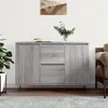 Image de Buffet sonoma gris 104x35x70 cm bois d ingénierie