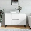 Image de vidaXL Buffet blanc 104x35x70 cm bois d'ingénierie827212