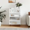 Image de vidaXL Buffet haut blanc 57x35x90 cm bois d'ingénierie827228