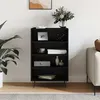 Image de Buffet haut noir 57x35x90 cm bois d ingénierie