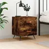 Image de vidaXL Table de chevet chêne fumé 40x35x47,5 cm bois d’ingénierie827254