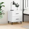Image de vidaXL Table de chevet blanc 40x35x47,5 cm bois d’ingénierie