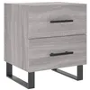 Image de Table de chevet sonoma gris 40x35x47,5 cm bois d’ingénierie