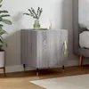 Image de vidaXL Table de chevet sonoma gris 40x40x50 cm bois d'ingénierie827528