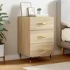 Image de vidaXL Table de Chevet, Table de Nuit avec Tiroir, Armoire de Chevet, Meuble de Rangement Salon Chambre à Coucher, Moderne, Chêne Sonoma Bois d'Ingénierie