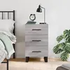 Image de vidaXL Table de Chevet, Table de Nuit avec Tiroir, Armoire de Chevet, Meuble de Rangement Salon Chambre à Coucher, Moderne, Sonoma Gris Bois d'Ingénierie