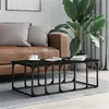 Image de vidaXL Table basse noir 100x50x35,5 cm bois d'ingénierie 833378