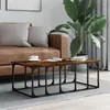 Image de vidaXL Table basse chêne fumé 100x50x35,5 cm bois d'ingénierie 833380